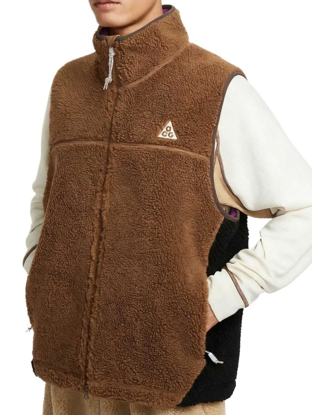 Men's Nike Vest Casual ACG "Canwell Glacier" Therma-FIT Brown